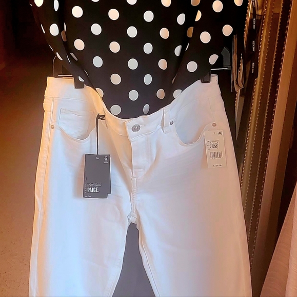 ANNE KLIEN Sleeveless Blouse Black with White Dots sz L - Picture 4 of 6